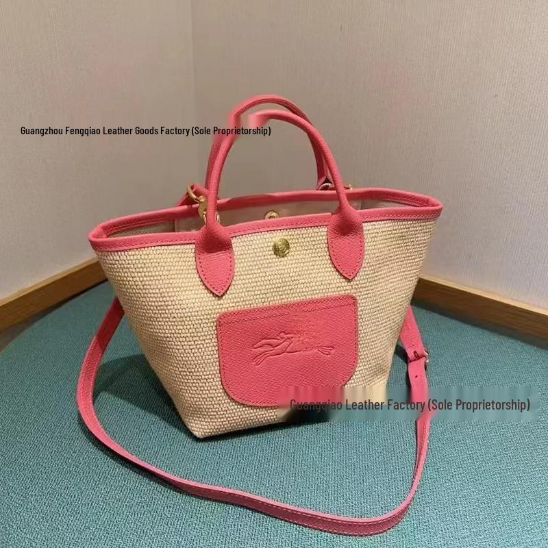 Pleciona torba shopper ze skóry krowiej z inkrustacją smoka: Duża pojemność torba plażowa, na ramię, crossbody