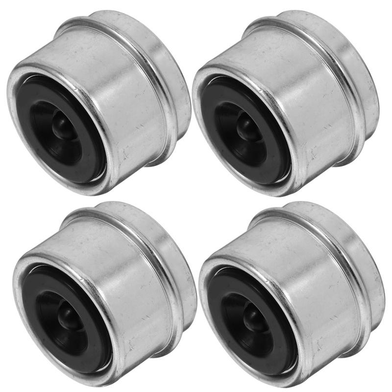 4Pcs Trailer Bearing Dust Cap Wheel Hub Grease Cap Anti- Trailer Axle Cover Trailer dust covers for Rvs TrailerReplacement