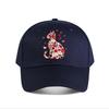 Floral Rose Cat With Hearts Wall Decor Baseball Cap Fashion Unisex Sunhat Womens Outdoor Sports