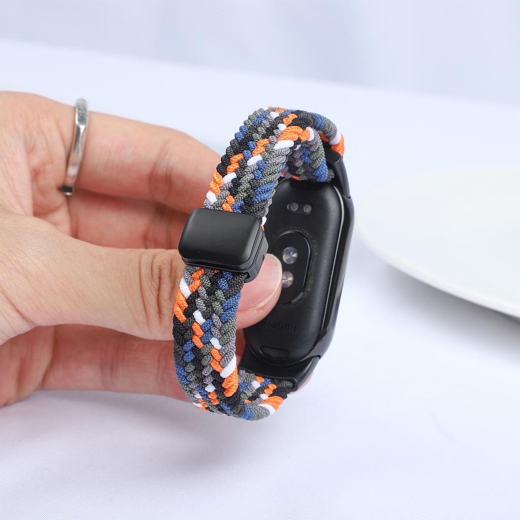 Magnetic Braided strap for Xiaomi Mi Band 10 Accessories breathable nylon Bracelet belt pulseira correas for Xiaomi Mi band 9 8