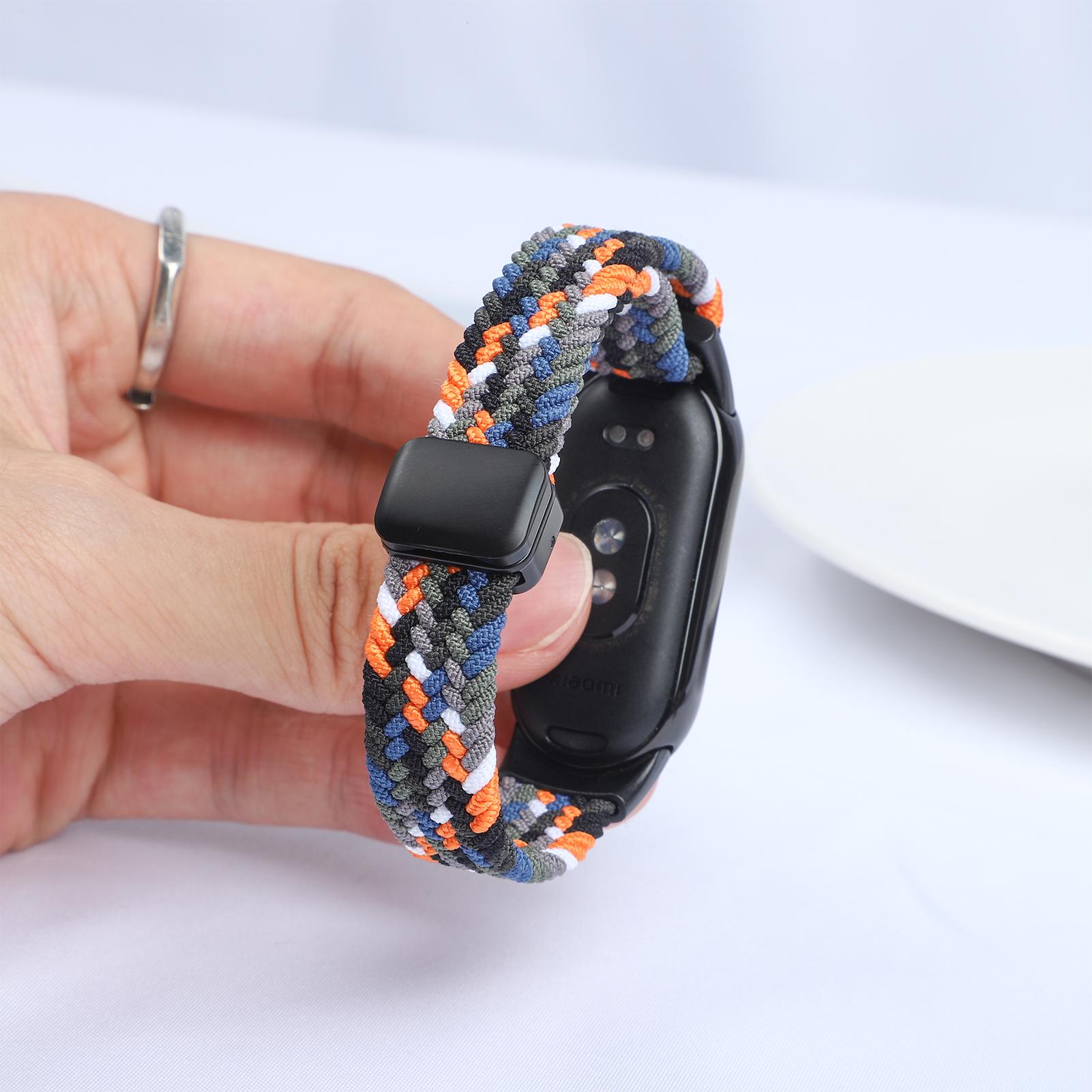 Магнитный плетеный ремешок для Xiaomi Mi Band 10 Аксессуары дышащий нейлоновый браслет ремешок pulseira correas для Xiaomi Mi band 9 8 For Mi Band 10