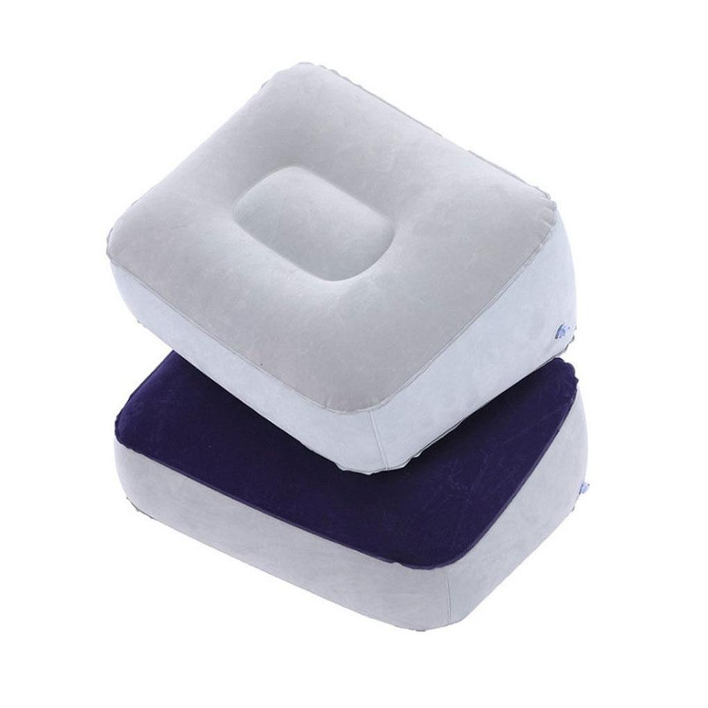 Inflatable Foot Rest Folding Air Pillow Car Travel Office Home Leg Up Pad Relaxing Foldable Footrest for Outdoor
