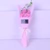 Teacher's Day 5-Flower Bouquet - Red Carnation & Soap Roses, Valentine & Qixi Gift
