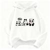 Adorabile Felpa con Cappuccio Divertente Panda per Bambini Felpa con Cappuccio per Ragazzi Ragazze Felpe Casual Abbigliamento
