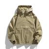 Unisex Multi-Pocket Hooded Jacket: Spring & Fall Mountain Style, Functional Outdoor Mountaineering, Trendy American Brand.