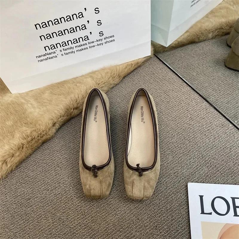 

Мода 2025 Весна и Осень Новый Стиль Туфли-лодочки Винтаж Высокий Каблук Молочные Туфли Повседневные Бархатная Поверхность Туфли Мэри Джейн 39 абрикосовый