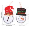 1 Stück Weihnachtsfilz-Kalender Advent Weihnachtsmann Schneemann Weihnachtsornamente Frohe Weihnachten Feier Dekoration Frohes Neues Jahr