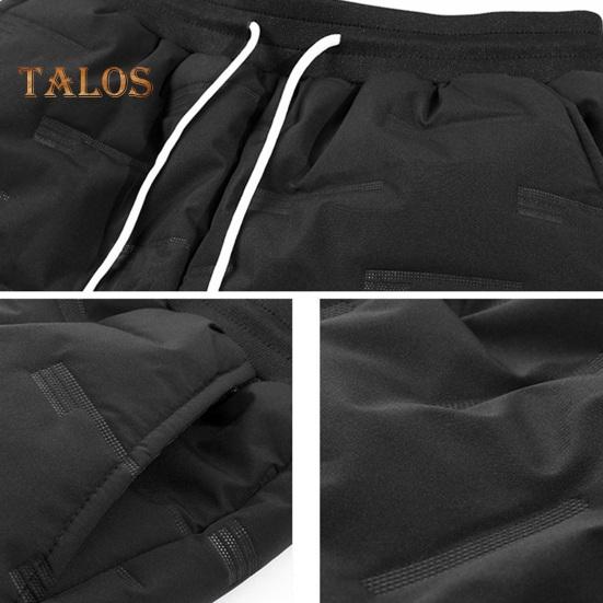 Zimní Pánské Kalhoty Silná Polstrovaná Šňůrka Pružný Pas Pásek Kotníků Hladký povrch Jednobarevné Teplé Sportovní Cestování Pracovní kalhoty