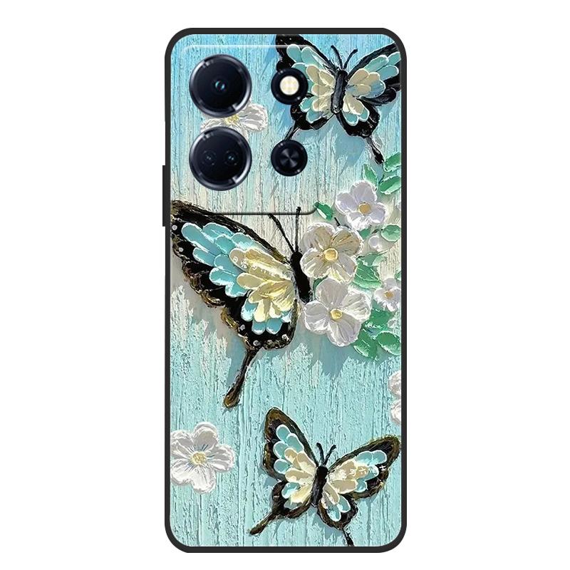 Schutzhülle aus weichem, mattem Silikon in Marmoroptik für Infinix Note 30 4G, passend für Infinix Note 30 Pro, 30i und 30 VIP – Rundumschutz