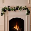 Simulated Flowers Artificial Rose Vines Black Halloween Garland  Halloween Party Decor
