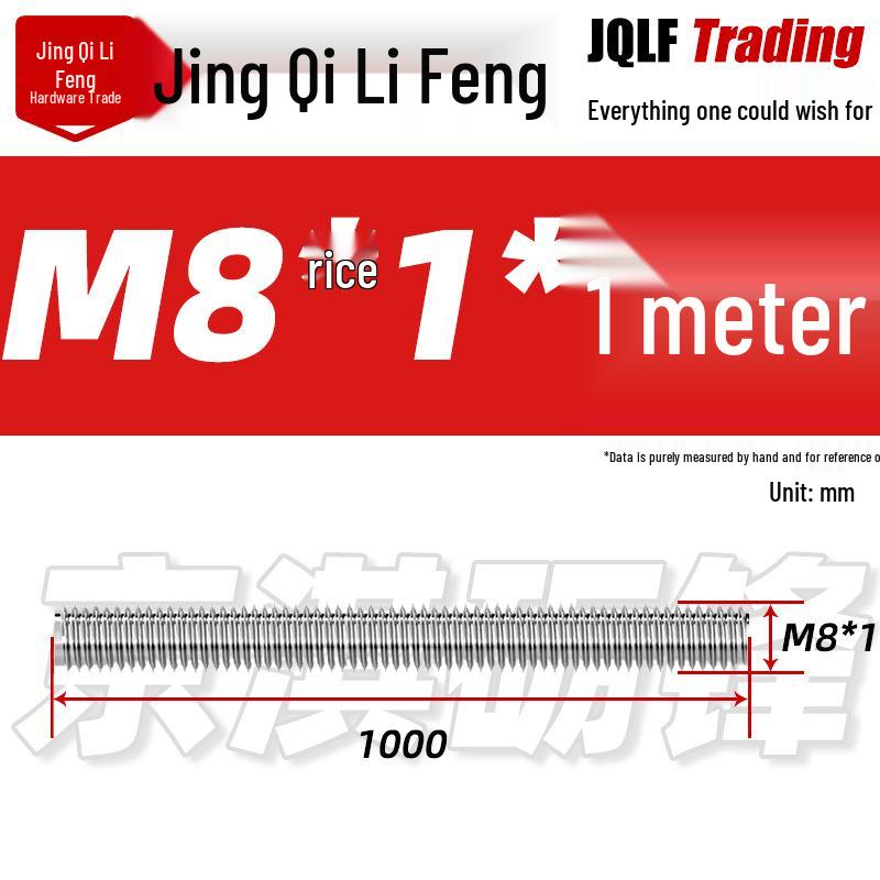 Stainless Steel Threaded Rod, Coarse & Fine, M3, 1 or 3 Meter Lengths