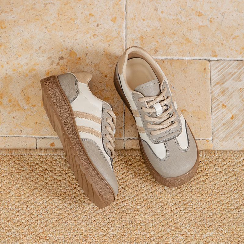 

2025 Женские классические белые кроссовки из натуральной кожи на мягкой подошве 41 хаки
