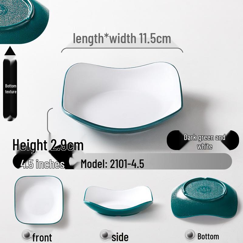 Melamine KTV Restaurant Snack & Dipping Plate - Creative Cold Dish, Imitation Porcelain