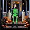 Kids Glowing Skeleton Costume Halloween Party Outfit With Breathable Polyester Breathable Cosplay Clothing for Kids