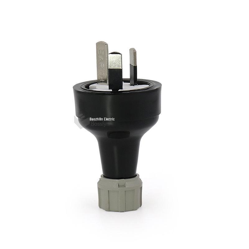 SAA Certified 10A/15A Three Flat Pin Waterproof Australian Power Plug
