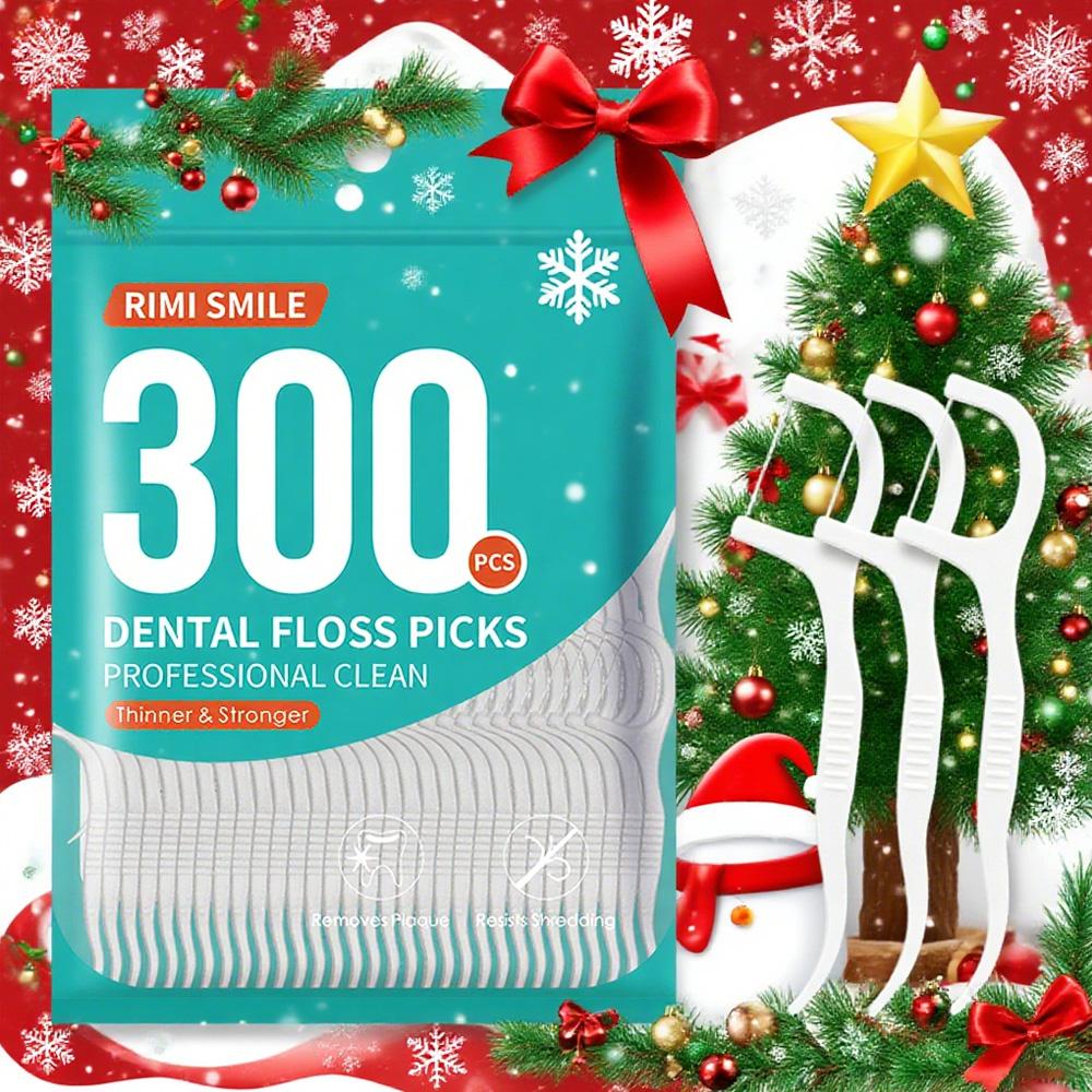 

Christmas Must-Have 300-Pcs Disposable Dental Floss for Family Holiday Oral Care Essentials