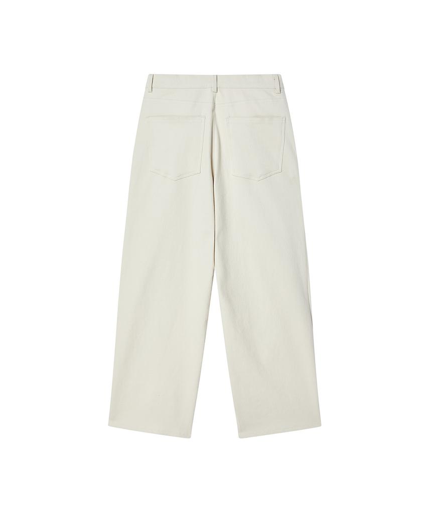BEYOND CLOSET [Collection Line] Lux Fabric Moleskin Pants Ivory