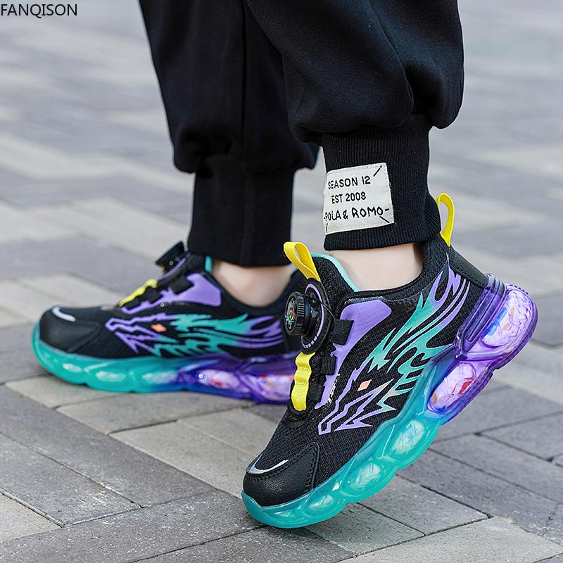 Весенне-осенняя детская дышащая сетчатая детская спортивная повседневная обувь — фото 21