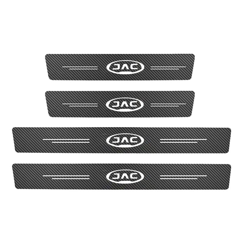 

Для JAC J3 J4 J7 JS2 JS3 JS4 KR1 REFINE S2 S3 S4 S5 S7 Наклейки на пороги из углеродного волокна, защитные, 4 шт.