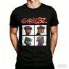 2026 New Fashion Rock Music Band Gorillazs Tshirt Unisex Unisex Summer Oversized Soft Clothes Vintage Round Neck Short Sleeve Tops
