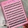 Mengjie Self-Adhesive No-Glue Large Capacity False Eyelashes for Beginners - Natural Single Cluster Comic Style