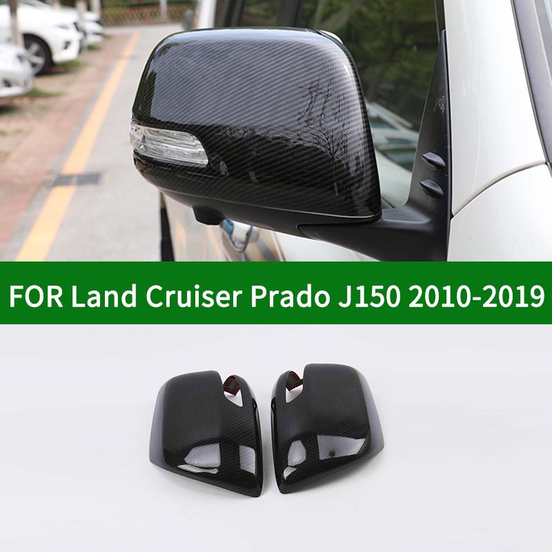 

Для Toyota Land Cruiser Prado J150 FJ150 2010- автомобиля Накладка на крышку зеркала заднего вида, боковые накладки на зеркало с указателем поворота из углеродного волокна