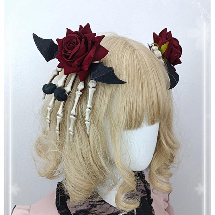 Hair Accessories Hairpin Skull Hand Hair Clips Barrette Hairpin for Halloween