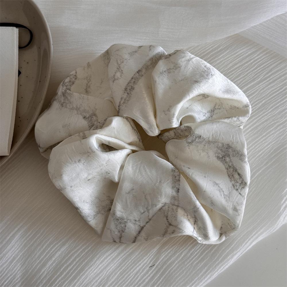 

Элегантная китайская атласная резинка-скранчи с тушью - резинка для волос в французском стиле