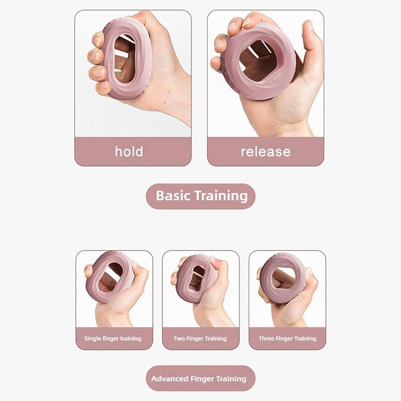 Silicone Finger Gripper Hand Muscle Strengthener Wrist Finger Trainer Exercise Carpal Expander Workout Fitness Device