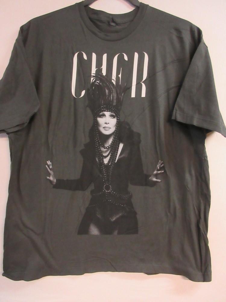 ОФИЦИАЛЬНЫЙ МЕРЧ CHER ТУР 2014 ГРУППА КОНЦЕРТ МУЗЫКА 2XL / XXL Унисекс Футболка S