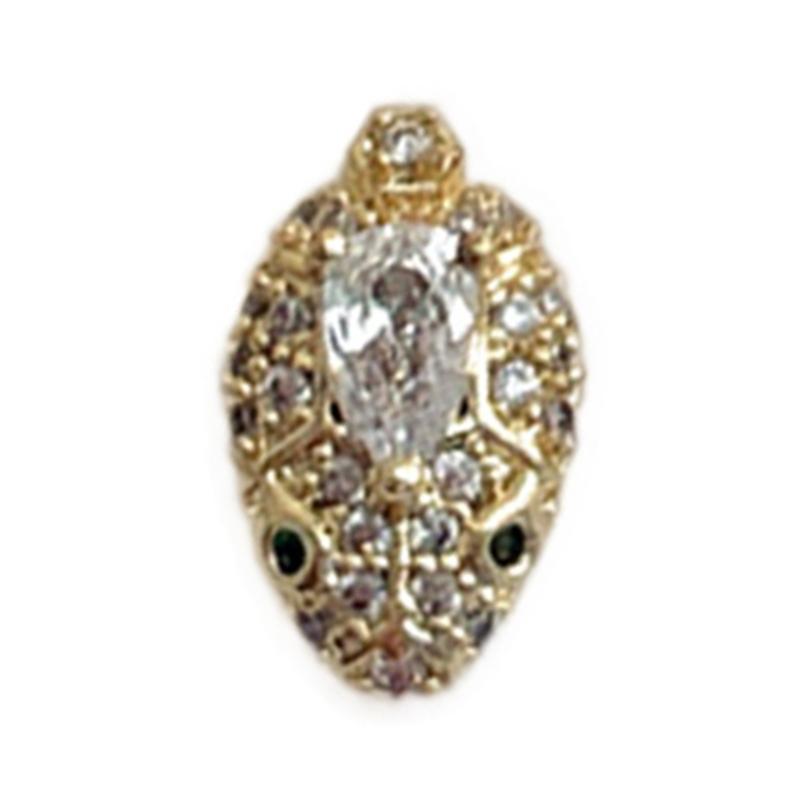 Snake Nails Art Charms Snake Nails Rhinestones Nails Charms Snake Shape Nails Art Decoration Nails Jewelry Accessories