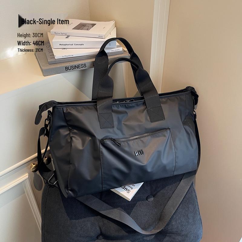 

Жіноча універсальна крос-кордонна фітнес-сумка: Модна спортивна сумка-тоут для подорожей, коротких поїздок та поїздок на роботу чорний