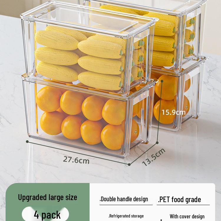 Egg and Food Fresh-Keeping Refrigerator Organizer Box