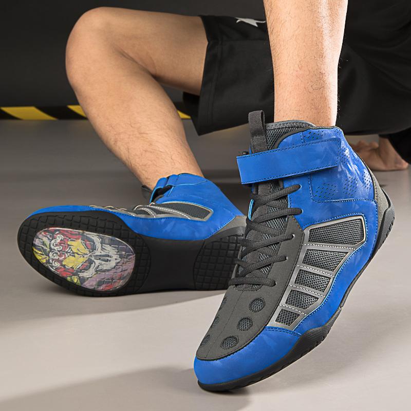 Pánské/dámské boxerské zápasové bojové boty pro teenagery Lehké protiskluzové boty s vláčkem Bojové boty Motocyklové boty