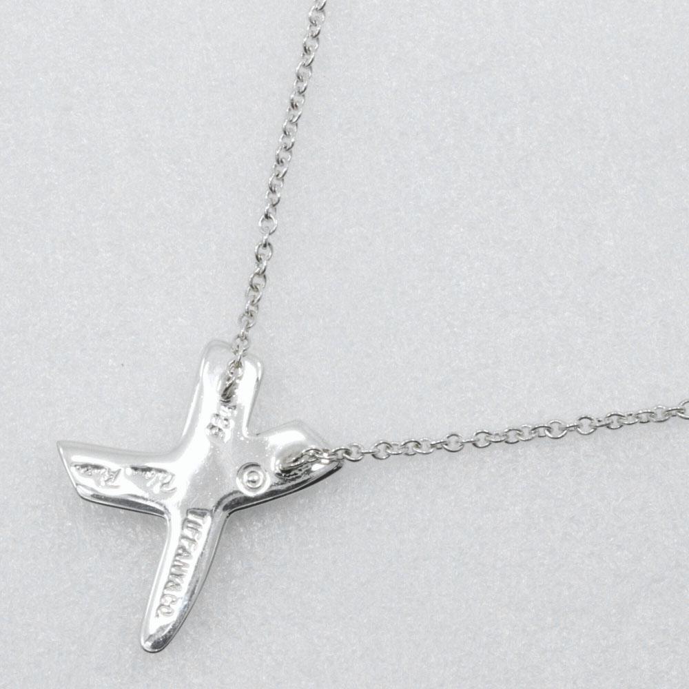 TIFFANY&Co. Kiss Necklace Paloma Picasso Silver925 2.4g Women Used