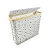 Bamboo & Oxford Cloth Bottle Recycling Bin - 100L Large Capacity Storage Basket