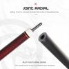 Billiard Cue OKHEALING 19oz Jointed Carbon Fiber Pool Cue Stick Cue Tip 58" 1/2 11.8mm (Play Cue)