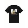 Weekend Offenders Leo Gregory Unisex Y2K Streetwear T-Shirt - Black Lion & Text Print with Golden Bars, 100% Cotton Crew Neck Short Sleeve, Bold