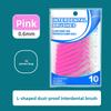 10Pcs Interdental Brush L-shaped Oral Interdental Brush Gap Brush Teeth Cleaning Brush