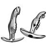 Elegante Butt Plug Metallico con Ingresso Posteriore in Lega di Alluminio