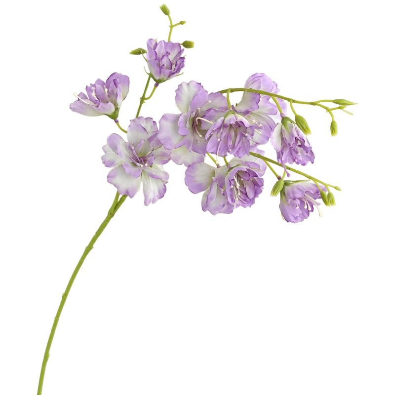 

Artificial Flowers Crabapple Home Room Dining Table Floral Decor DIY Gift Wreath Vase Wedding Bouquet Yard Supplies Arrangement 1pc фиолетовый