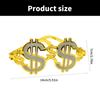 Funny Sunglasses Dollar Sign Shaped Eyeglasses for Adult Party Photography Props Halloween Cosplay Costume Supplies