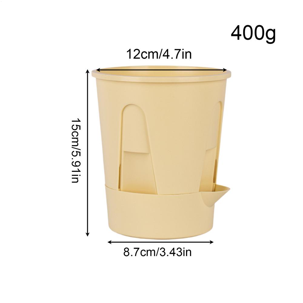 

5 шт. Самополивающийся горшок Цветочный горшок с резервуаром Для комнатных растений Пластиковый горшок для орхидей Домашний Декор для бонсай Корневой горшок Maceta жёлтый