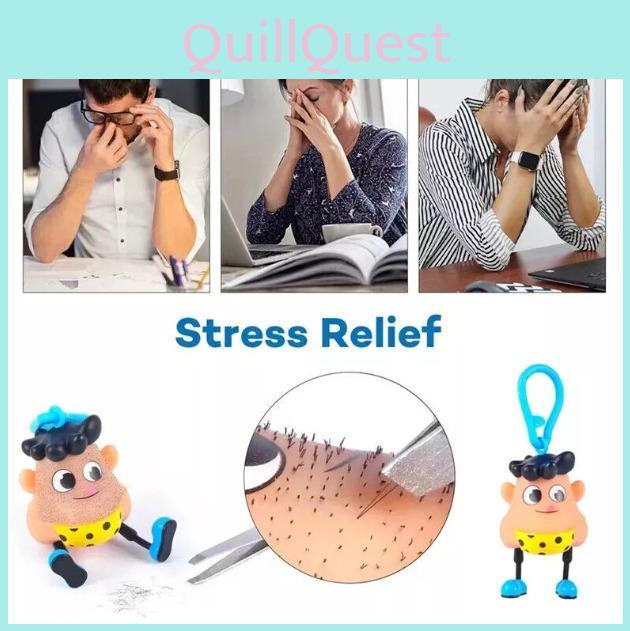 Blackhead Mr Plucky Squeezing Plucking Stress Relief Toy Beard Hair Removal