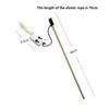 Interactive Cat Feather Teaser Toy Wooden Wand Stick with Linen Mouse for Kitten Play Pet Supplies