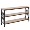 Schmaler Konsol-Sofatisch Couchtisch 140 cm für Eingangsbereich & Wohnzimmer