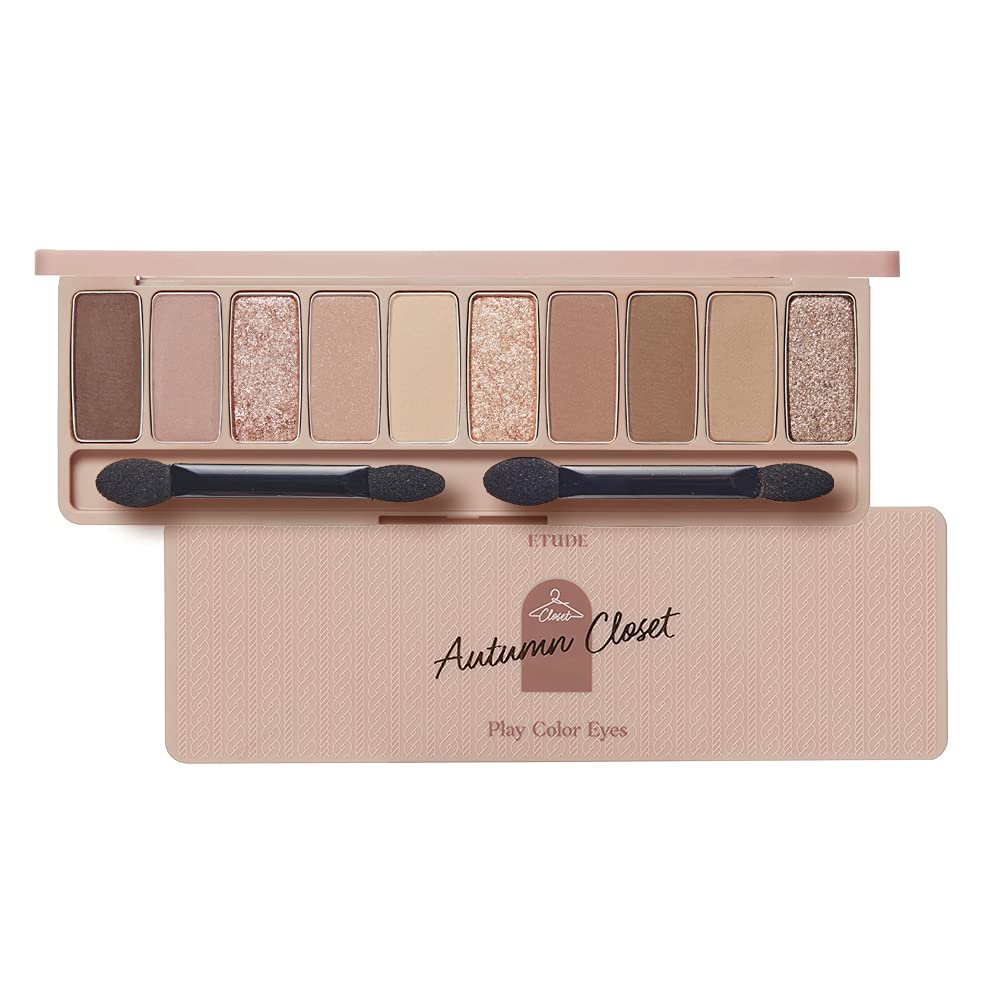 

Тени для век ETUDE Play Color, осенний гардероб x 10 цветов [Etude Official] / 0,7 г