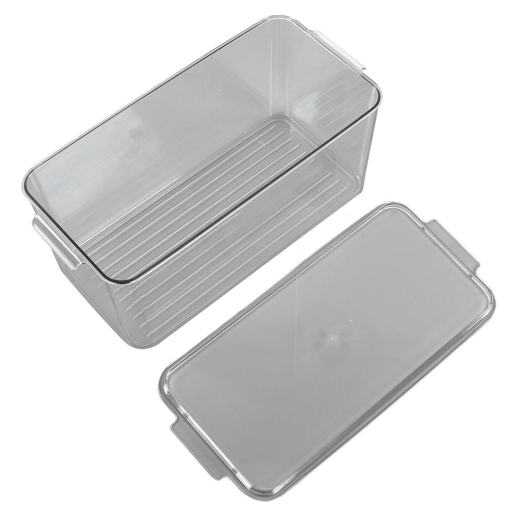 Plastic Storage Box Stackable Refrigerator Kitchen Clear Plastic Fruit Vegetable Preservation Storage BoxHigh