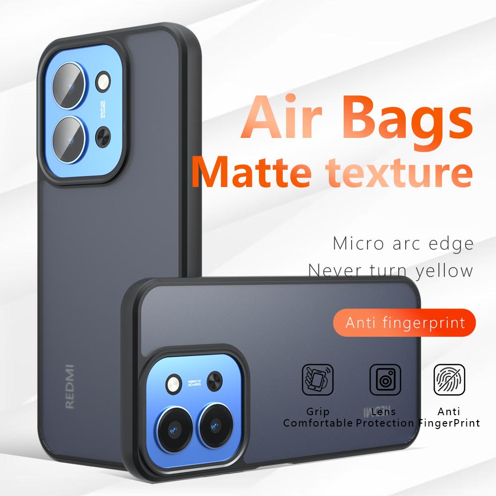 For Xiaomi Redmi 15C 5G/15C 4G (EU) (173mm) Case Compatible with MagSafe TPU+PC Matte Skin Touch Phone Cover