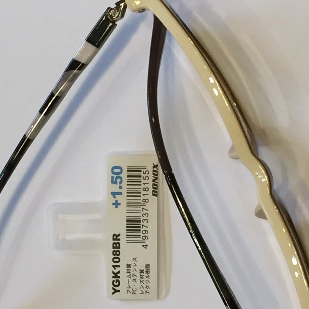 Dulton Bonox Series Reading Degree READING GLASSES BR Glasses, Brown, 2.5 Type, 2.5 YGK108BR/2.5